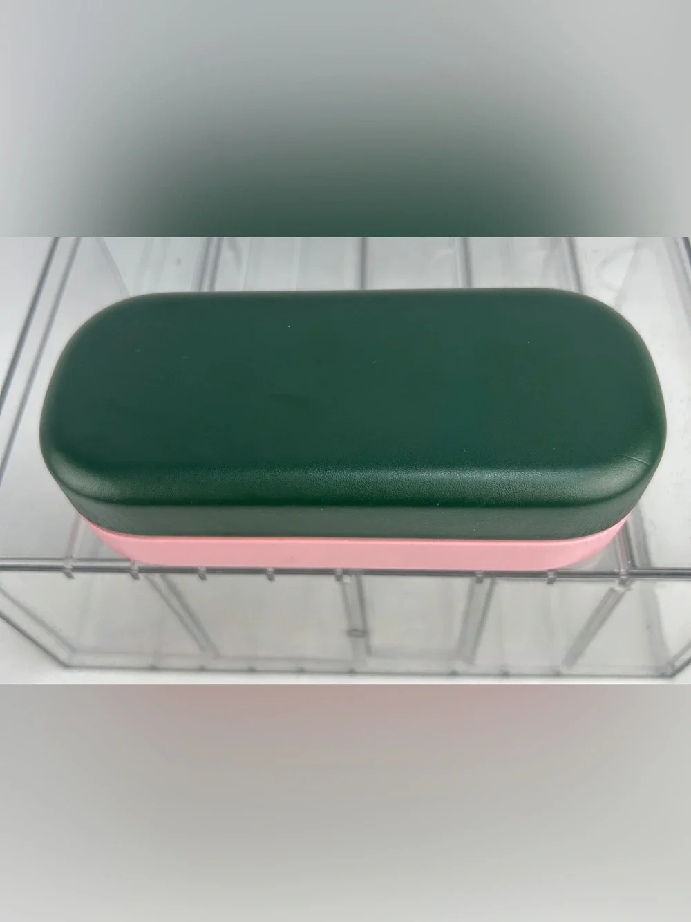 Kate Spade Pink and Green Hard Shell Clutch Case